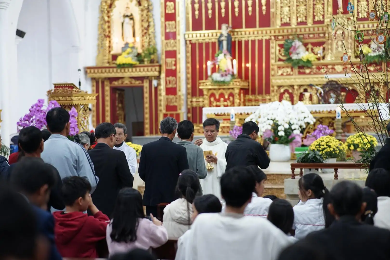 giao-xu-cat-noi Giáo xứ Cát Nội - Thánh Lễ Mùng 3 Tết