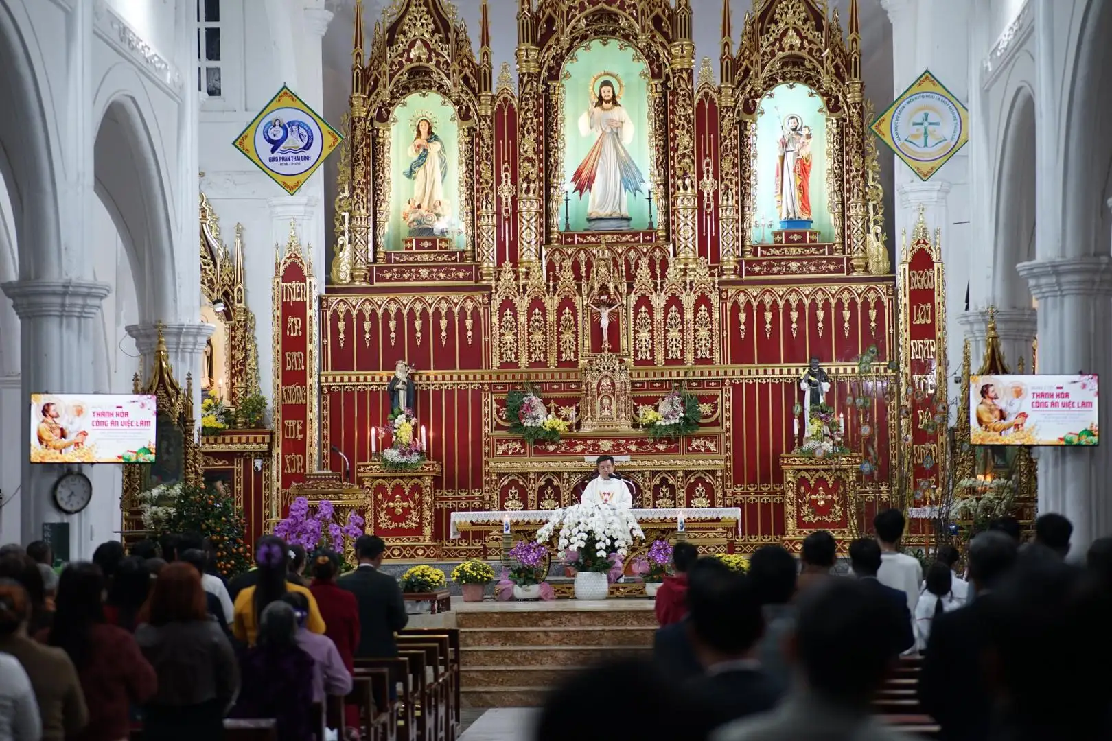 giao-xu-cat-noi Giáo xứ Cát Nội - Thánh Lễ Mùng 3 Tết