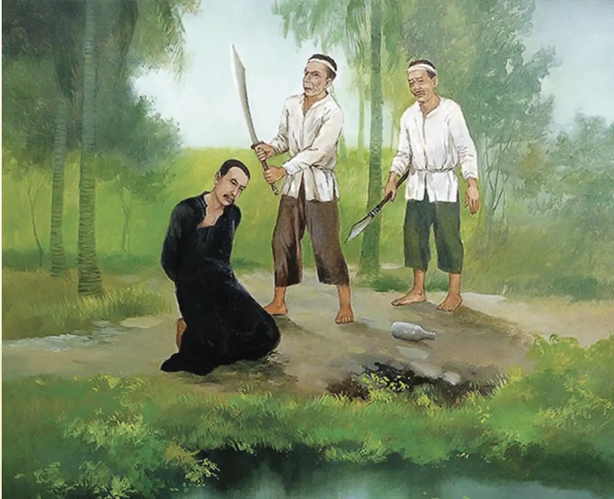 Cha Phanxicô Xaviê Trương Bửu Diệp bị chém đầu