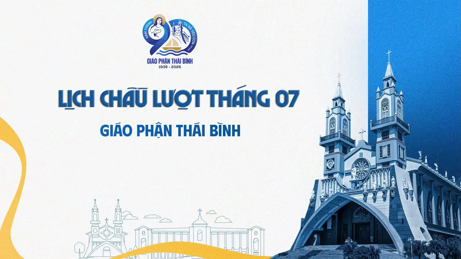 Lịch chầu lượt giáo phận thái bình Tháng 7/2026