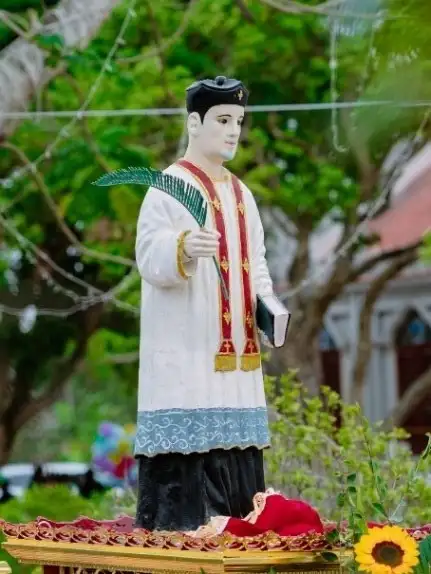 Tượng Cha Thánh Đaminh Mậu ở nhà thờ Nam Lỗ. Nguồn: Giáo xứ Nam Lỗ.