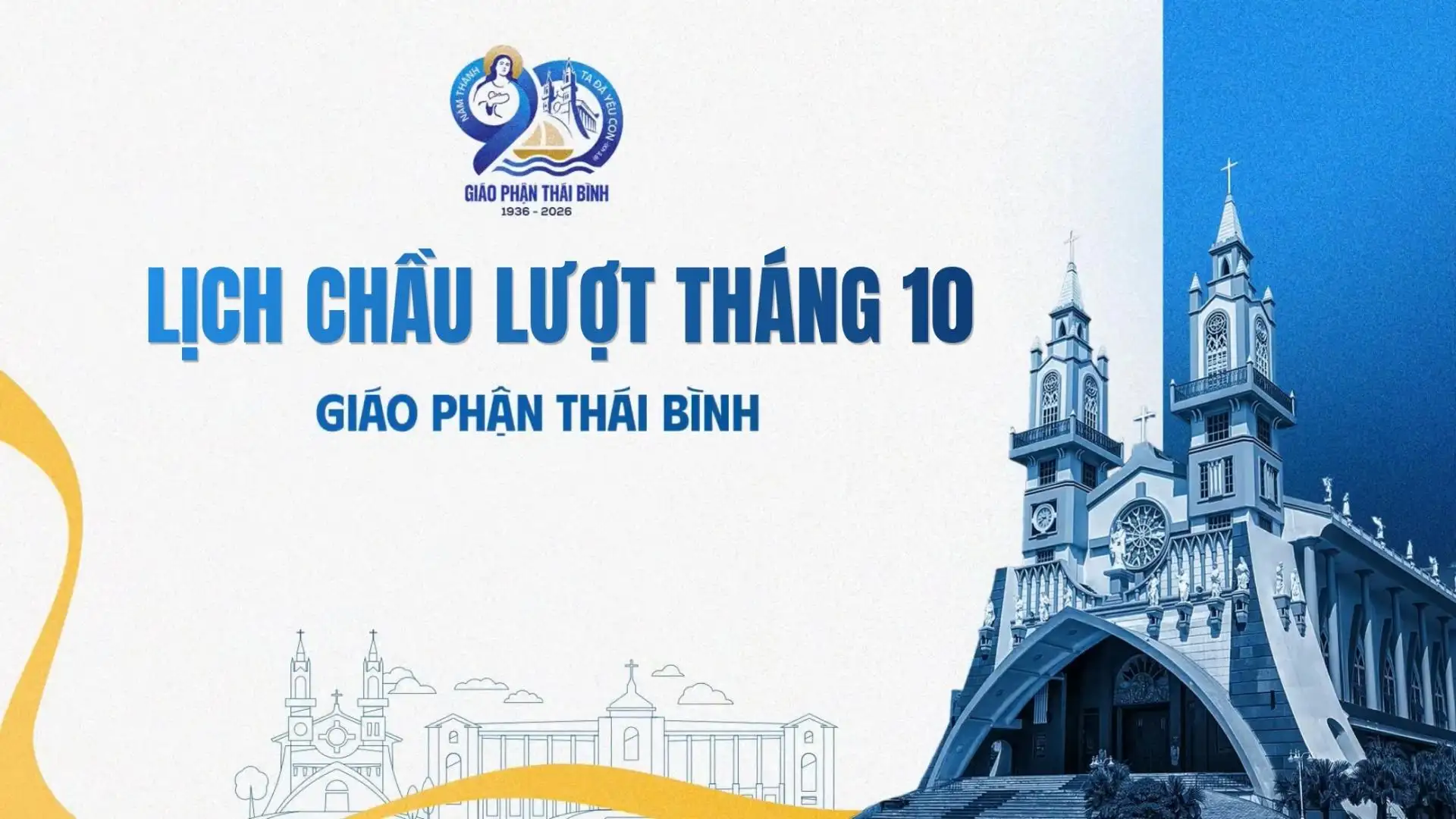 lịch chầu lượt giáo phận thái bình tháng 10 năm 2026